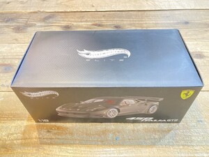 マテル 1/18 フェラーリ458 イタリア GT2 マットブラック Hot WHeeLS BCK09 [28-1816]