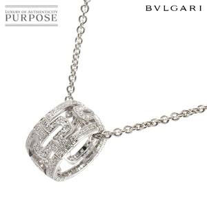 ブルガリ BVLGARI パレンテシ ダイヤ ネックレス 45cm K18 WG ホワイトゴールド 750 Parentesi Necklace 90256547