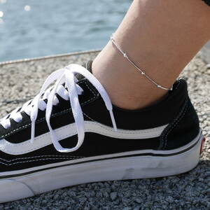 【新品】DAN-12 アンクレット シルバー925 Silver925 anklet ジュエリー ootd code コーデペア 重ね付け SILVER GOLD シルバーアクセ 2/2