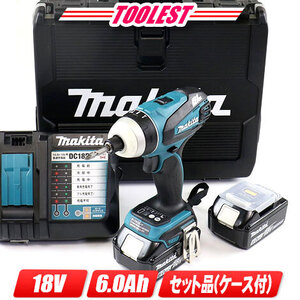 マキタ　18V　充電式４モードインパクトドライバ　TP141DRGX　Li-ion電池(BL1860B)2個　充電器(DC18RF)　新型ケース(黒)