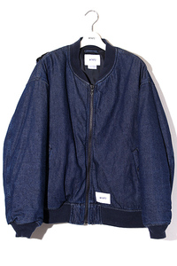 22AW WTAPS ダブルタップス SIZE:3 JFW-04 / JACKET / COTTON. DENIM デニム フライトジャケット INDIGO インディゴ 222WVDT-JKM06 /● メ