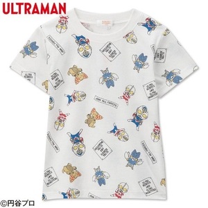 即決◆ウルトラマン◆半袖Tシャツ【130cm】総柄　新品タグ付き　キッズTシャツ　ウルトラヒーローズ　ウルトラモンスターズ　デッカー◆