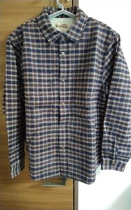 STUSSY/SHEPRA LIND PLAID SHIRT/Mサイズ/ネイビー/紺黄白チェック柄/新品/完売品/アウター/防寒着/スチューシー/ジャケット/ 秋冬物/