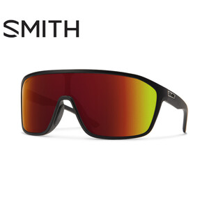 【L-50】 SMITH スミス　Boomtown ブームタウン　Matte Black + ChromaPop Red Mirror Lens