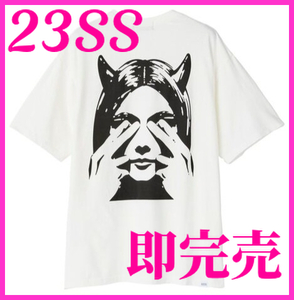 即決 未使用 23SS 即完売 ヒステリックグラマー SEE NO EVIL ガールプリント Tシャツ Lサイズ