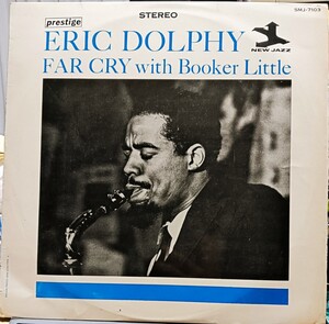 LP国内盤 ERIC DOLPHY // FOR CRY WITH BOOKER LITTLE 1960年代前期の発売(日本初期版) ペラジャケ ジャケット裏に解説付き