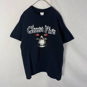 ギルダン　半袖プリントTシャツ　古着　Mサイズ　ブラック