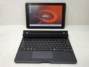 ☆1円☆富士通☆ARROWS Tab Q509/VE☆Celeron N4000 1.10GHz/4GB/SSD128GB/高解像度1920×1080/タッチパネル/無線/カメラ/Office/Win11☆