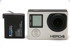 【外観綺麗/動作良好】GoPro HERO4 Black Edition Adventure CHDHX-401-JP ゴープロ ヒーロー4 バッテリー付属 4K対応 #5916