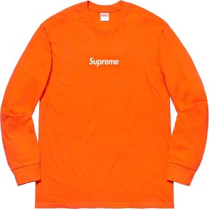 ★ 20FW Supreme シュプリーム Box Logo L/S Tee ボックスロゴ 長袖 Tシャツ 20aw (オレンジM)GSR