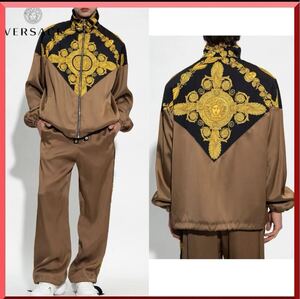 定価52万！　(未使用タグ付き) ヴェルサーチ　新品　セットアップ versace ジャージ　シルク　 L アウター