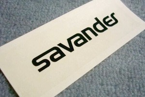 新品正規品本物SAVANDERサバンダー抜き文字ブラックロゴステッカー黒文字