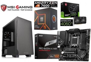 ■★ AMD Ryzen5 7600/RTX4060Ti/B650/DDR5 32GB/M.2SSD 500GB/650W/Win11 Pro/Office2021 Pr ゲーミングPC