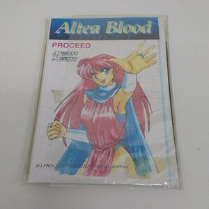 同人ゲーム X68000 FD フロッピーディスク ALTEA BLOOD アルテアブラッド PROCEED