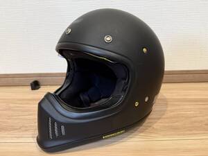 【使用期間半年】SHOEI ショウエイ EX-ZERO フルフェイスヘルメット Lサイズ 艶消しブラック　ミラーシールド付