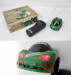 【昭和レトロ】当時物？ TOMY トミー テーブルサーキット CHARG チャージー ジャガー XJR-15 タイプ 通電/動作確認 中古JUNK 返品不可で