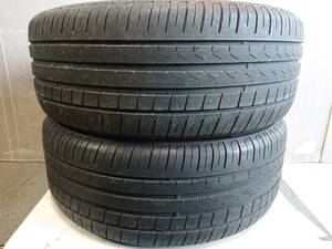 札幌 引き取り可 225/45R18 2本 PIRELLI CintuRato P7 格安溝あり 夏タイヤ中古 IK-180-2