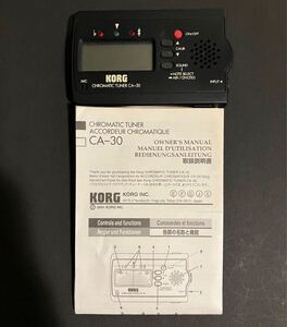 動作未確認 KORG チューナー CA30 説明書付き コルグ ギター