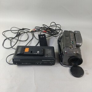 7816●同梱NG SONY VIDEO CAMERA RECORDER CDD-TR1000 ビデオカメラ ハンディカムステーション AC-HS10 充電器 2点セット 未検品 現状