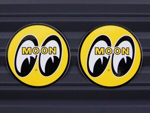 ◆送料\110◆【MOONEYES・ムーンアイズ】※《アイボールステッカー・直径40mm ／ 2枚セット》　DM055