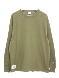 ダブルタップス WTAPS ×Champion チャンピオン ロングスリーブTシャツ C8-T410 長袖 カットソー M カーキ トップス