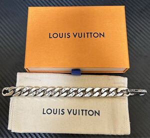 ルイヴィトン ブレスレット モノグラム ブラスレ・LV チェーンリンクス M69988 シルバー LOUIS VUITTON アクセサリー 美品　LOUIS VUITTON