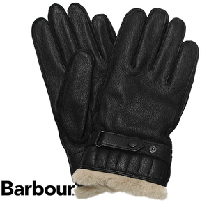 バブアー Barbour グローブ 手袋 メンズ レザー ブラック サイズL MGL0013 BK11 新品