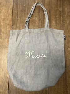 madu マディ　リネントートバッグ　グレー　エコバッグ 麻