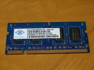 SO-DIMM 1GBx1 DDR2 PC2-6400 CL6.0(Nanya)