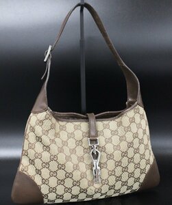 【行董】GUCCI グッチ ジャッキーライン GGキャンバス 肩掛け ショルダーバッグ ハンドバッグ AC783ABC04