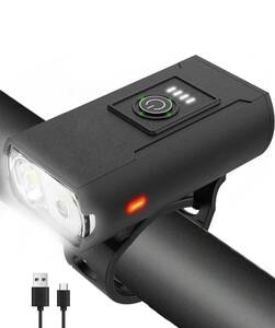 自転車ヘッドライト 軽量 懐中電灯兼用 IPX5防水 高輝度 1000ルーメン 防水 ライト LED 自転車 充電式 ヘッドライト 自転車フロントライト