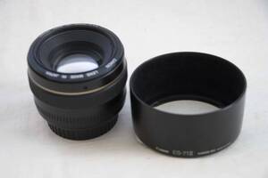 ☆Canon/EF 50mm f.1.4　USM/レンズ傷汚れなし・光学クリア/フード付き/外観使用感なく美品☆