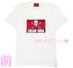 新品CS角ドクロTシャツ S M L XL 白色 クリームソーダ ピンクドラゴン