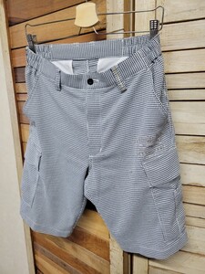 CUTTER&BUCK カッター＆バック ハーフパンツ メンズ ゴルフウェア 千鳥柄 ウエストゴム入り size M