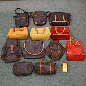 1円 ◆13点セット まとめ売り ルイヴィトン LOUIS VUITTON モノグラム ヴェルニ モンスリ スピーディ など バッグ等◆E.Dse.zE-24