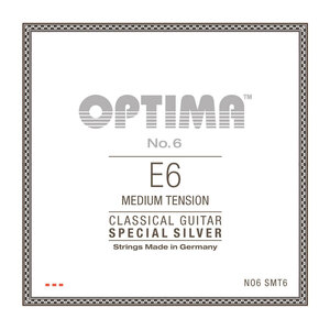 Optima Strings NO6.SMT6 No.6 Special Silver E6 Medium 6弦 バラ弦 クラシックギター弦×3本