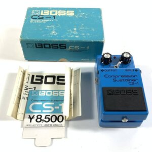 BOSS ボス CS-1 銀ネジ コンプレッションサスティナー ACA電源仕様 クリアスイッチ仕様 日本製 取説/元箱/他付き★簡易検査品