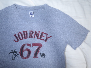 HRM ハリウッドランチマーケット Tシャツ ２ サイズM　グレー　JOURNEY ラクダ キャメル