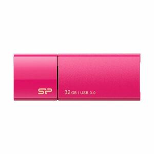 【新品】(まとめ) シリコンパワー USB3.0スライド式フラッシュメモリ 32GB ピンク SP032GBUF3B05V1H 1個 【×5セット】