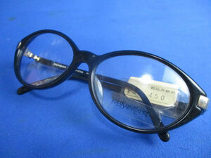 ◆イヴ・サンローラン メガネ◆未使用店舗保管品 Yves Saint Laurent 30-0046 GP 52ロ14 125 フロント約13㎝ ブランド ♪R-20807