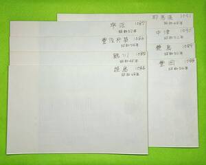 2736■豊後高田市/中津市/国東市/宇佐市周辺5万分1地形図8枚 昭和48-54年