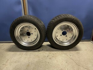 当時物 スピードスター ホイール Mk-1 13インチ 6.5JJ 114.3 タイプB ヨコハマ タイヤ 185/60R13