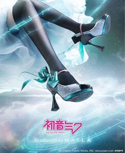 初音ミク アイコニック シューズオブジェ パンプスMayla classic マイラクラシック