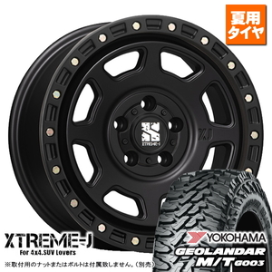 JEEP ラングラー JK系 JL系 ヨコハマ ジオランダー M/T G003 LT285/70R17 & MLJ XTREME-J XJ07 17インチ 8.0J +38 5H 127P BK