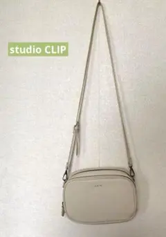 studio CLIP  お財布機能　スクエア　ショルダーバッグ　ナチュラル