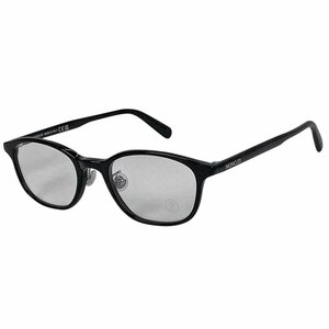 モンクレール MONCLER ロゴ メガネ アイウェア 伊達メガネ 眼鏡 プラスチック ブラック 5173 レディース 【中古】