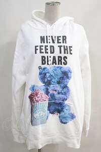 MILKBOY / NEVER FEED BEAR HOODY L ホワイト H-24-10-06-065-MB-TO-NS-ZH