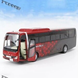 FUSO AERO ACEミニチュアモデルダイキャスト1PCE 1/43スケール 観光バス 合金製 ダブルデッカー コレクション ギフト オーナメント レッド