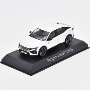 【ノレブ】 1/43 プジョー 408 GT ハイブリッド 2023 パールホワイト [474812]★未開封新品！