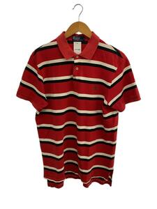 POLO RALPH LAUREN◆ポロシャツ/L/コットン/RED/ボーダー